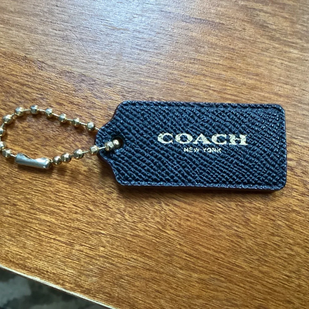 Coach Black Bag Tag/Hang Tag